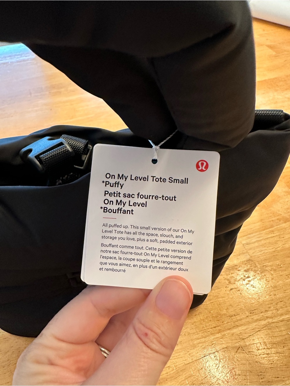NWT Lululemon On My Level tote small puffy - Picture 4 of 6